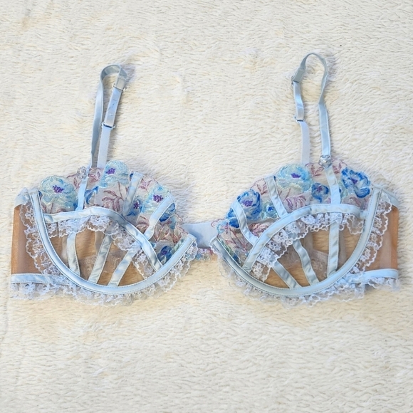 New!For Love and Lemons Sorbet Rose underwire Bra - Picture 8 of 13